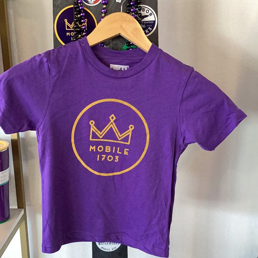 Kids 1703 T-Shirt - Mobile Mardi Gras by Mobtown Merch