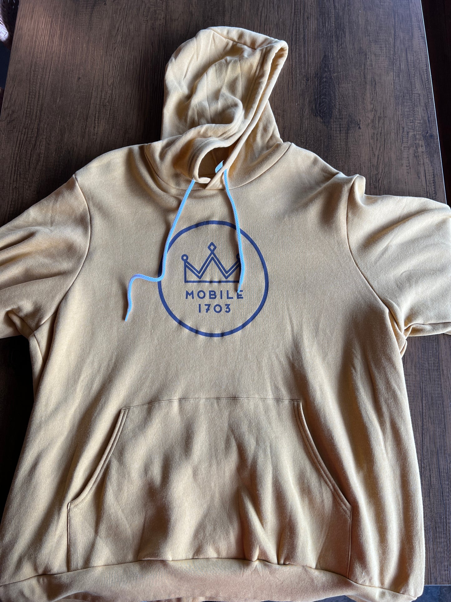 Mardi Gras Hoodie - Mobile 1703 Logo with Crown by Mobtown Merch
