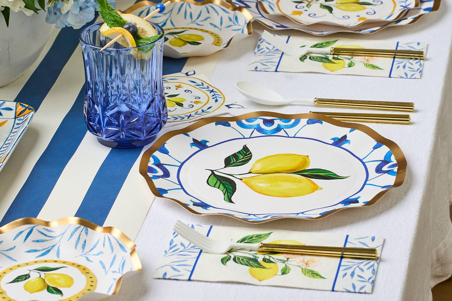 Dinner Plate - Capri Coast Foil (8-Pack)