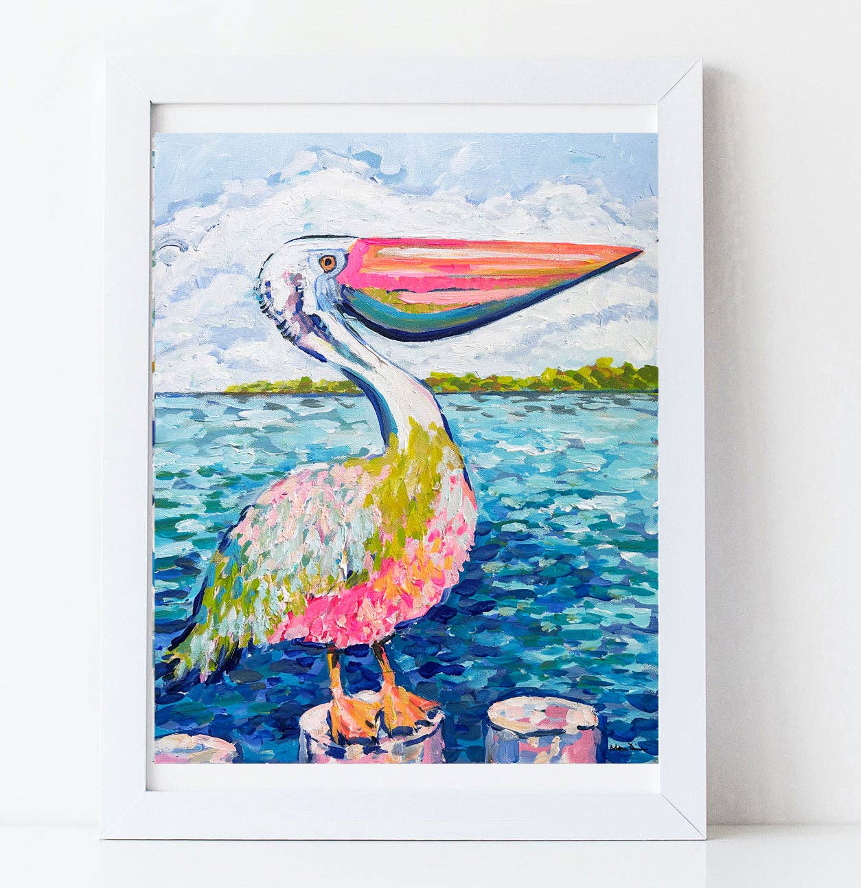 "King Pelican" Print by Maren Devine - 24" x 30"