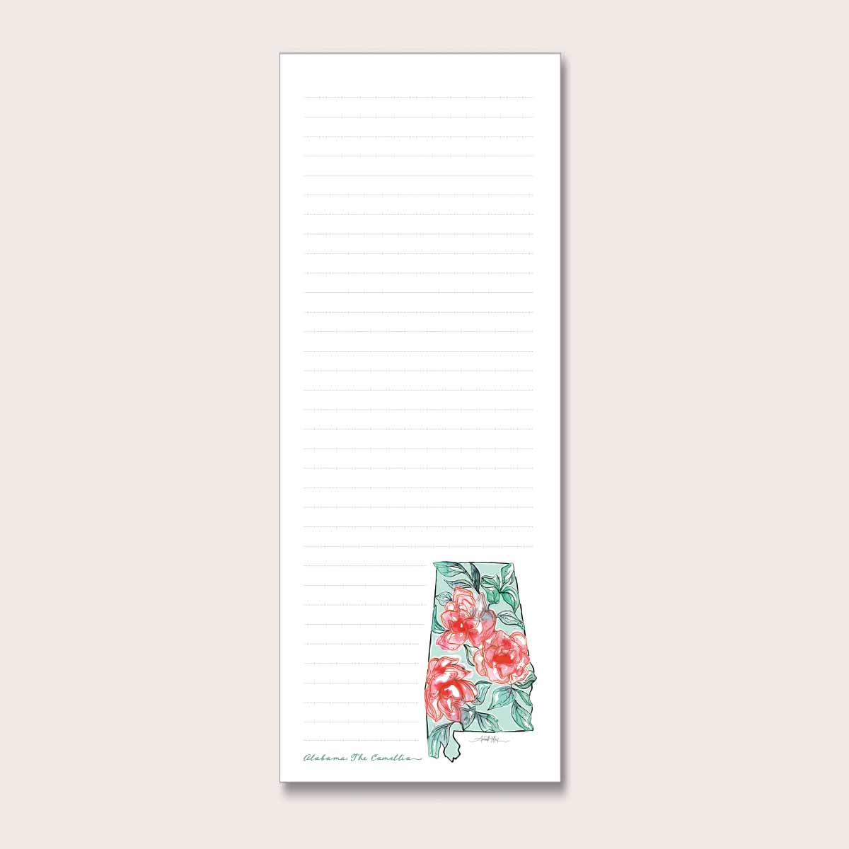 Alabama Refrigerator Notepad - Amanda Klein Design