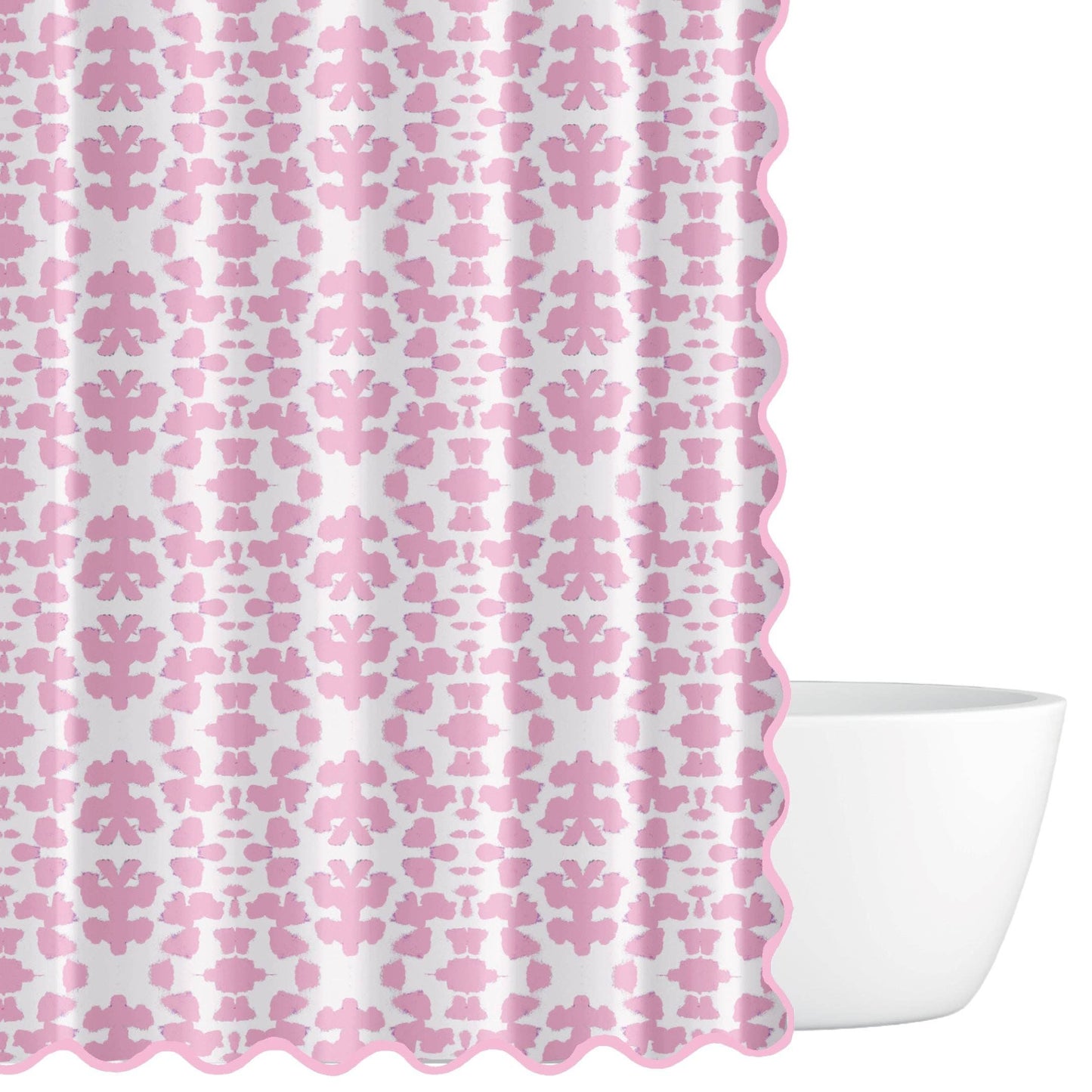 Chintz Pink Shower Curtain: Standard, 72" x 72"