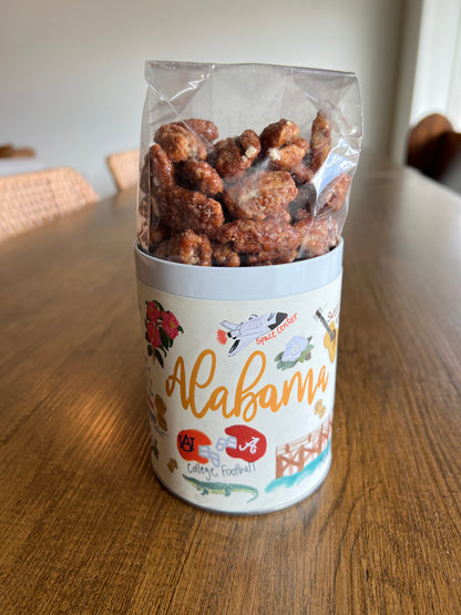 Alabama State Gift Tin: Praline Pecans