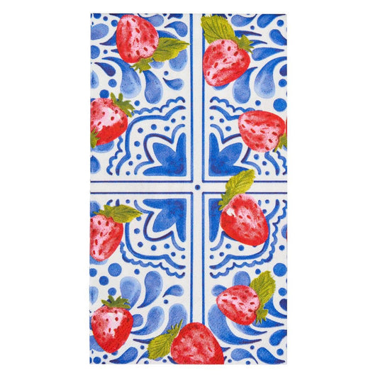 Guest Towel Napkins - Bleu Strawberries (20-Pack)