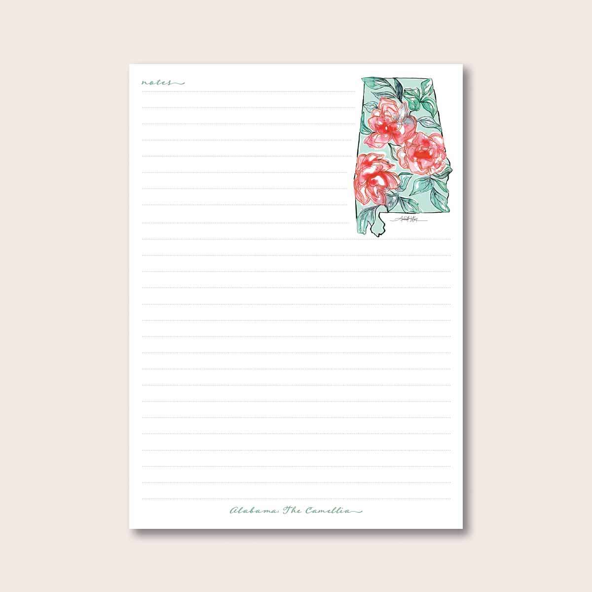 Alabama Desk Notepad - Amanda Klein Design